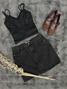 Denim Mini Skirt