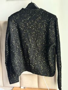 NEW! Black &amp; Gold Cardigan - L / XL