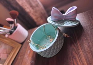 Cute Bow Trinket Box Jewelry Organizer