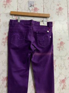 Purple Denim Jeans