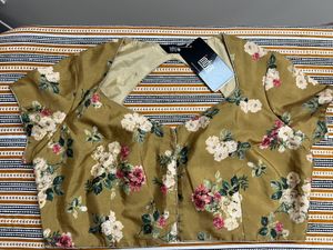 Indya Brand Gold With Floral Pattern Blouse
