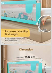 3 Kids Bed Rail Safety Guard