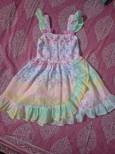 Colorful Flamingo Print Dress