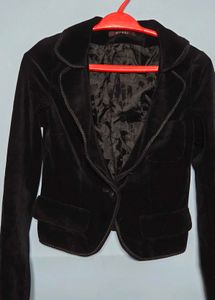 Elegant Black Velvet Jacket