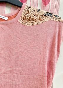 Peachy Shoulder Designed Top🧡