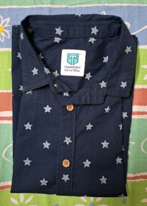 Star Printed Shirt in Blue Colour Size 5-6 yrs