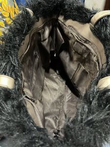 Spacious Copper Fur Bag