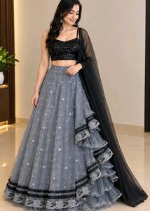 Sequin Embellished Party Wear lehanga  Blouse