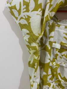 Floral Print Cotton Kurta