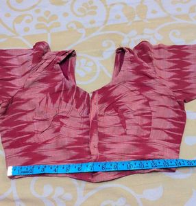 Boho Chic Pink Ikat Blouse