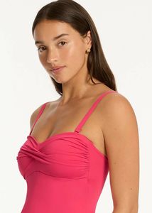 Bright Pink Halter Bikini Top