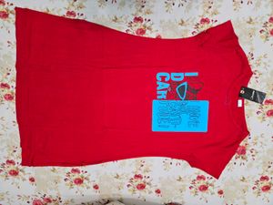 Red Long top/Night shirt