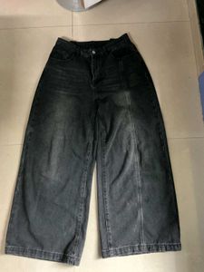 Black Wide Leg baggy jeans