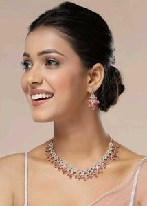 Rose Gold Floral Jewelry Set