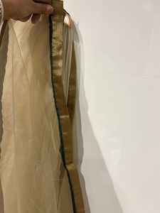 Cut sleeves Gown With Net Dupatta