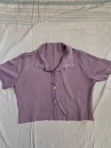 Cute Cropped Knit Top