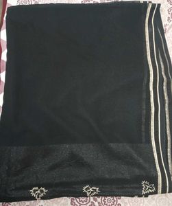Black Saree With  Blouse