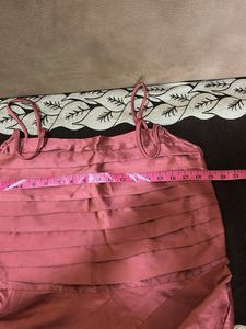 Womens Strip Satin With Lining Top Xxl