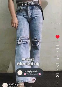 ❤️Acid Wash Distressed Denim Jeans❤️