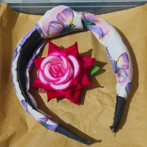 Hair band , bow , clip,  combo set