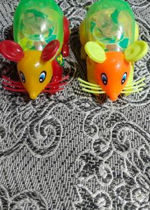 Vintage Wind-Up Mouse Toys