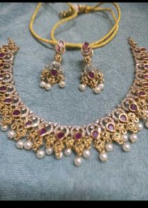Jeweled Necklace &amp; Earring Set
