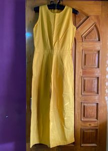 Yellow Sleeveless Jumpsuit