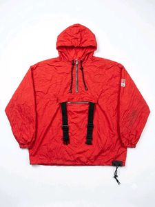Red Anorak Hoodie Jacket