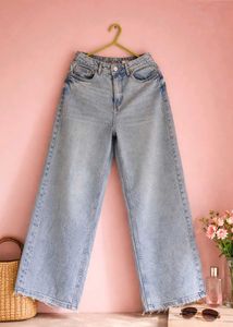 Light Wash Wide Leg Jeans