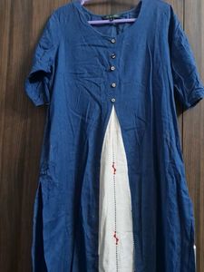 Stylish Blue & White Kurta