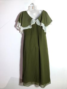 Olive Green Embroided Dress(Women’s)