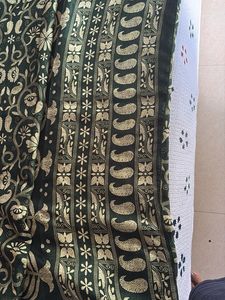 Elegant Green Embroidered prashanti beand Saree