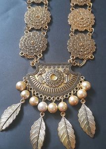 Long Neckpiece Golden ( Copper )