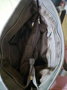 Woven Gray Tote Bag