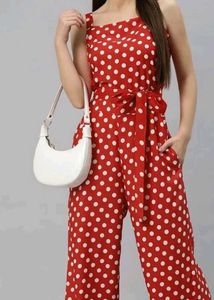Red Polka Dot Jumpsuit