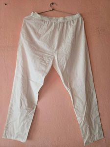 Comfortable White Cotton Pants