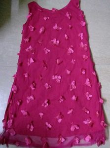 Stunning Pink Butterfly Dress