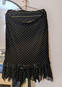 Black Polka Dot Skirt