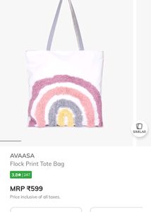 Avaasa Rainbow 🌈 Furr 🪶Tote Bag