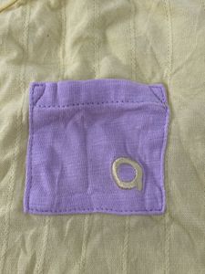 Cute Yellow T-Shirt with Purple Pocket