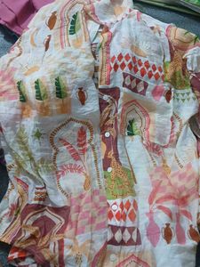 Unique Printed Button-Up Shirt