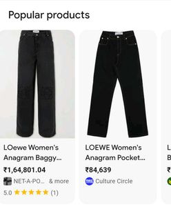 Loewe High Rise Jeans - Size 28 - Made In Italy