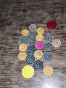 Vintage Checkers Game Pieces
