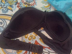 Black Strapless Bra