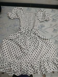 Polka Dot Smocked Vintage Dress