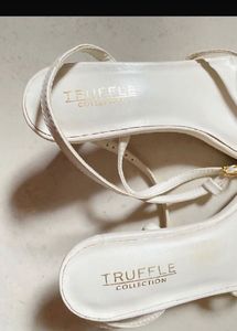Truffle collection elegant white heels