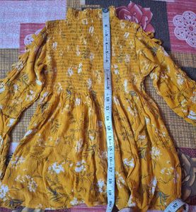 Stylish Yellow Floral Top