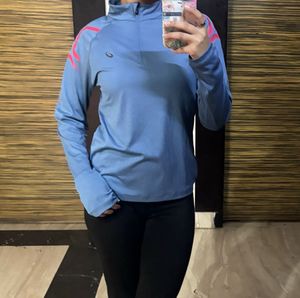 Champion Blue "Double Dry" Athletic Pullover