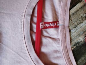 Color Block T-Shirt with Slogan