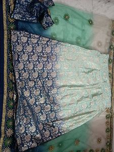 Stunning Ombre Saree with Blouse and peticoat